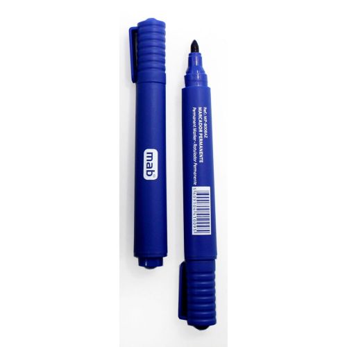 Marcador MAB Tinta Permanente, Ponta Cónica 1,5 – 3 mm - AZUL , MAB , MARCMAB001 , 5609104410095